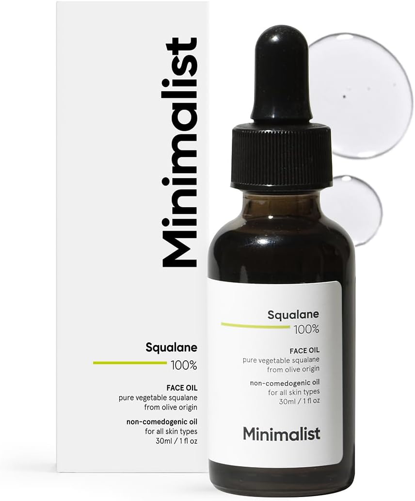 Minimalist 100% Plant-Derived Squalane Face Oil, 1 fl oz (30 ml)