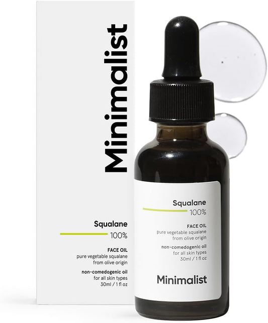 Minimalist 100% Plant-Derived Squalane Face Oil, 1 fl oz (30 ml)