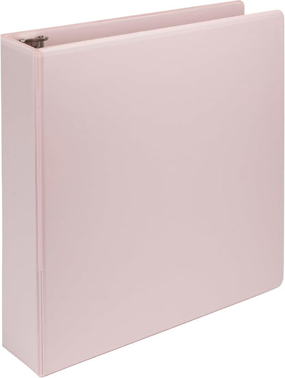 Samsill Plant-Based 2 Inch D-Ring View Binder, Rose