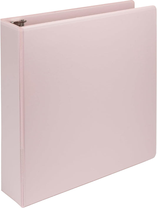 Samsill Plant-Based 2 Inch D-Ring View Binder, Rose