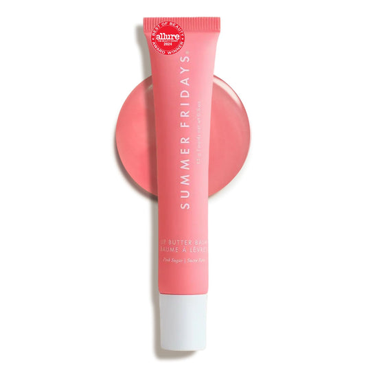 Summer Fridays Lip Butter Balm, Pink Sugar, 0.5 oz
