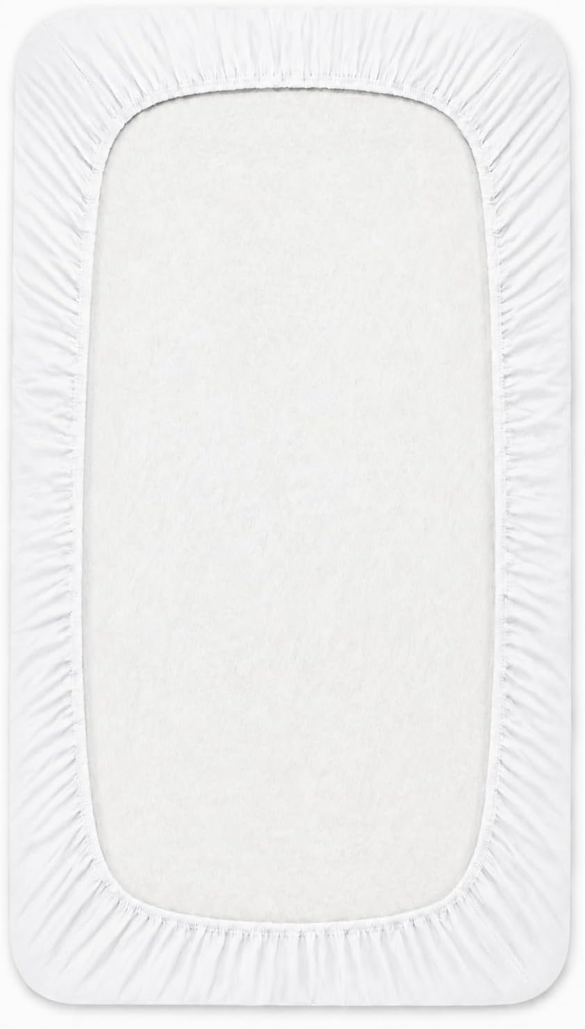 SheetWorld Fitted Bassinet Sheet 12 x 29 Inch, White Cotton Jersey - view 4