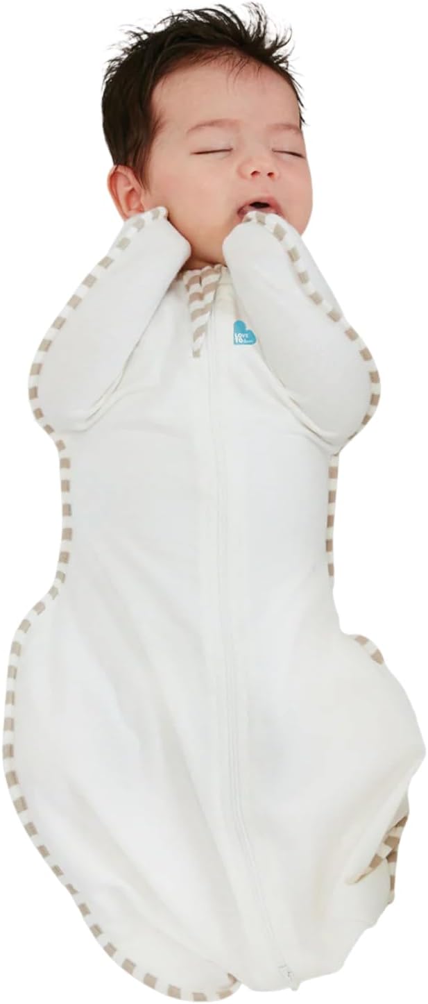 Love to Dream Swaddle Up Organic Sleep Sack, Newborn 5-8.5 lbs, Cream, 1.0 Tog - view 4
