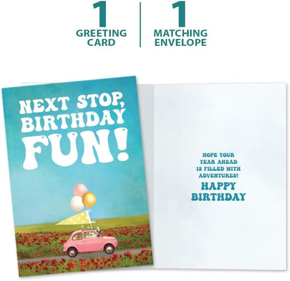 Tree-Free Greetings Next Stop Birthday Card, 5 x 7 in - view 5