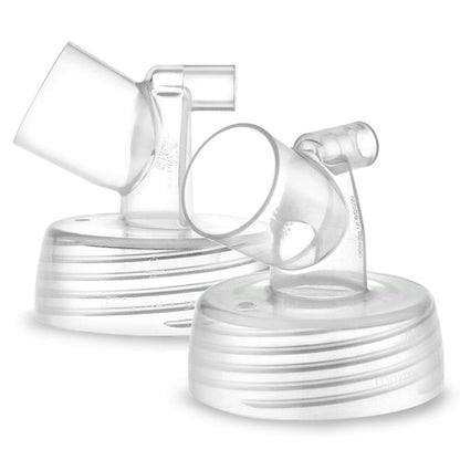 Maymom Wide-Mouth Breast Pump Connectors, 2 Pieces