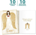 Tree-Free Greetings Christmas Angel Cards, 12.7 x 17.8 cm (5 x 7 Inch), Pack of 10