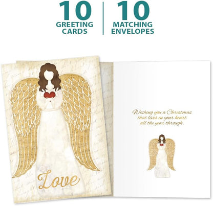Tree-Free Greetings Christmas Angel Cards, 10 Pack, 5 x 7 Inch - view 5