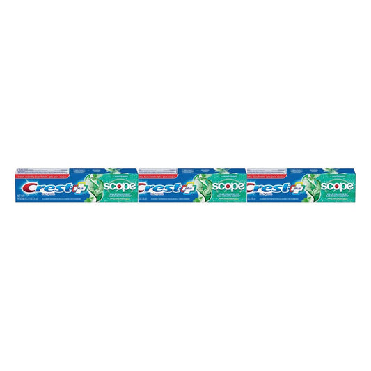 Crest Complete Multi-Benefit Whitening + Scope Toothpaste 2.7 oz, Pack of 3