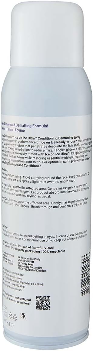 Chris Christensen Ice on Ice Ultra Conditioning Dematting Spray 390ml - view 2