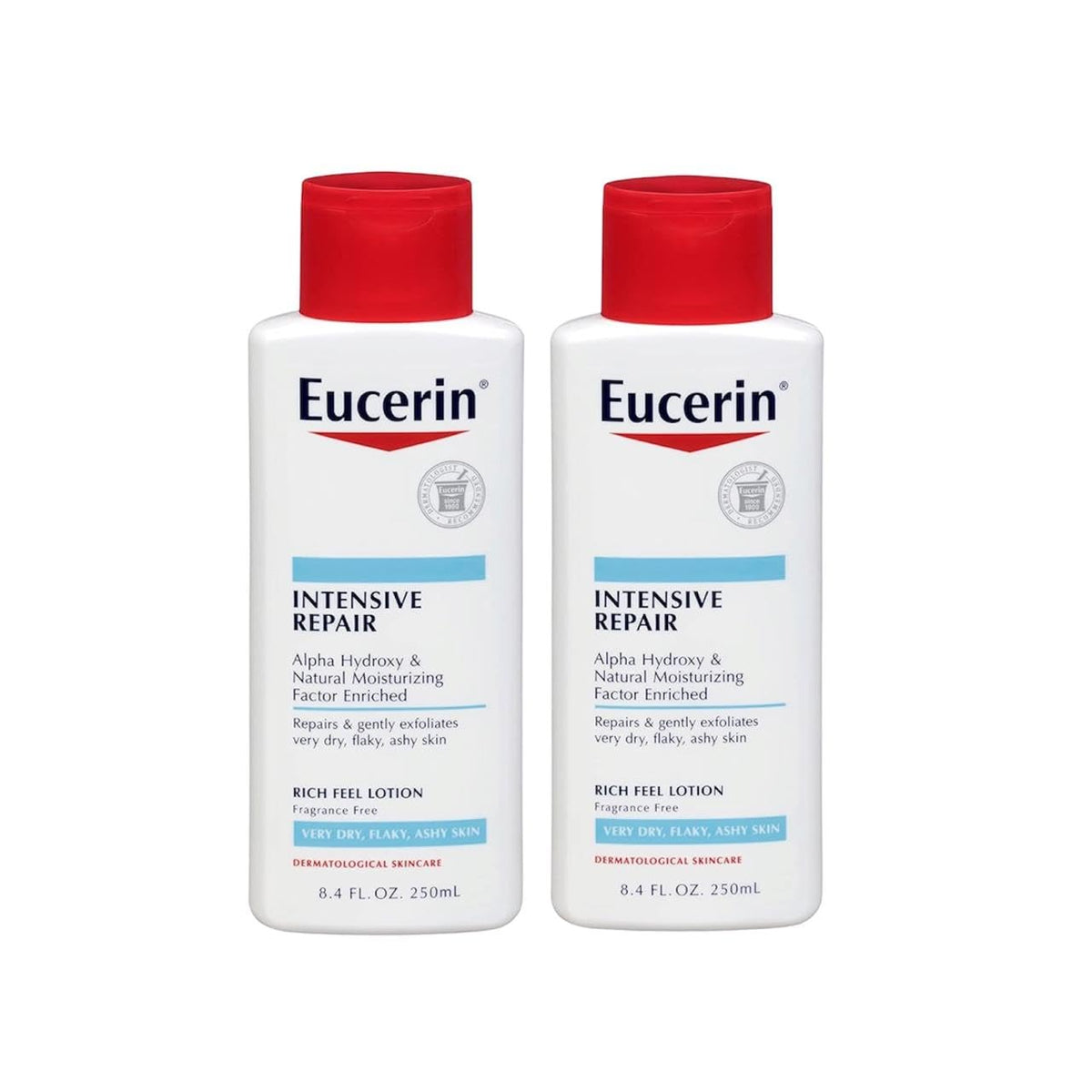 Eucerin Intensive Repair Lotion, 8.4 oz, Pack of 2
