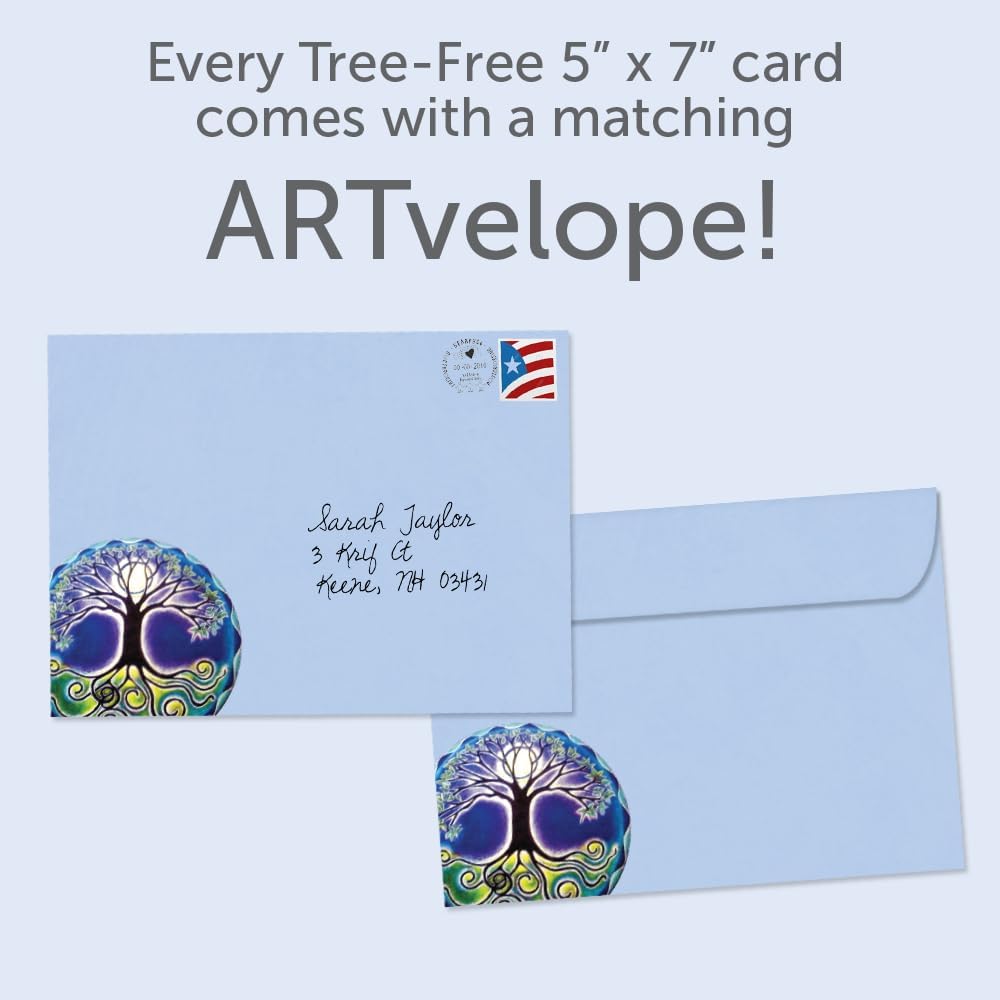 Tree-Free Greetings Winter Solstice Cards, Longest Night Mandala, 10 Pack - view 4