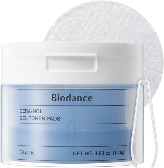 BIODANCE Cera-nol Hydrogel Toner Pads, 60 Count