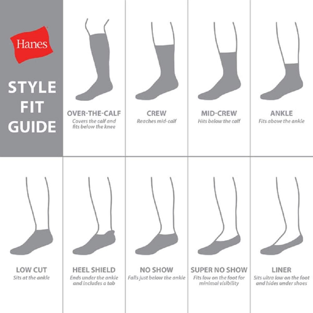 Hanes Men's Max Cushion Crew Socks, 6 Pairs, US 6-12 - view 6
