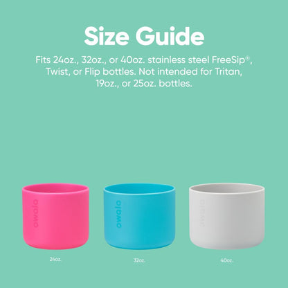 Owala Silicone Water Bottle Boot for 32 oz Bottles, Blue - view 4