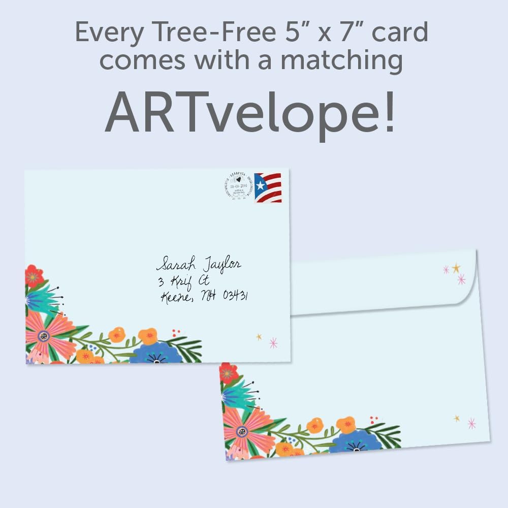 Tree-Free Greetings Birthday Card, Let Light Shine, 5 x 7 Inch - view 4