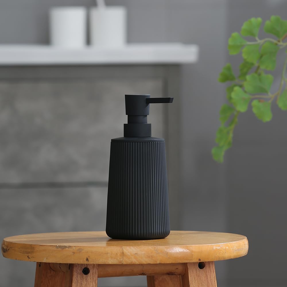YAUKPH Small Soap Dispenser, Matte Black, 8.5 oz - view 5