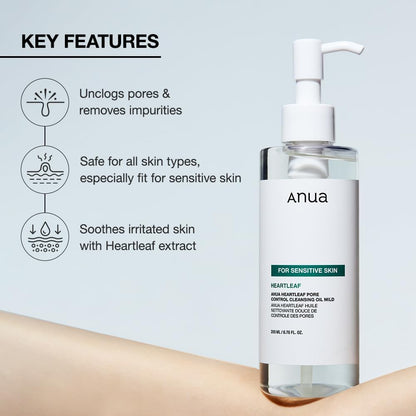 Anua Heartleaf Pore Cleansing Oil Mild 200ml - view 3