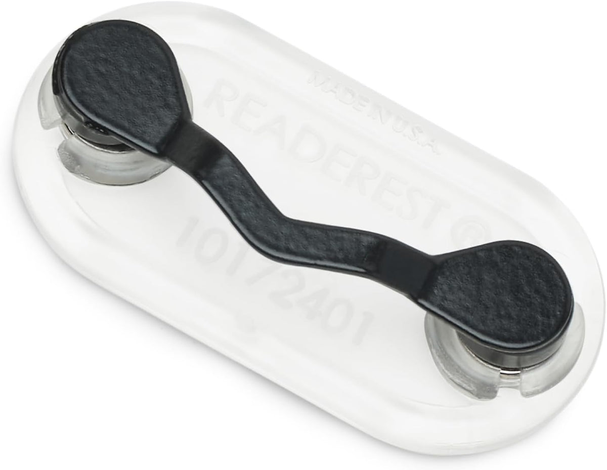 Readerest Magnetic Eyeglass Holder Clip, Black, USA Made