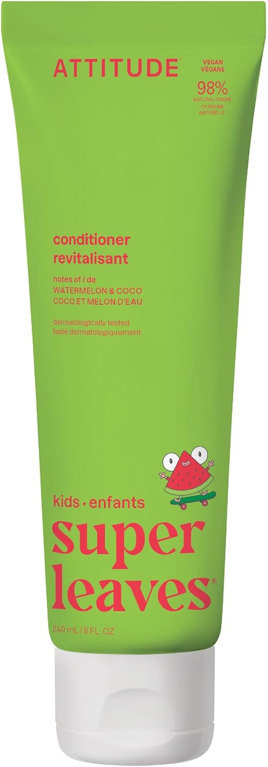 ATTITUDE Natural Conditioner for Kids Watermelon & Coco, 8 fl oz