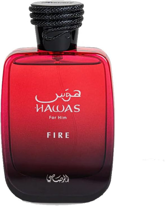 Rasasi Hawas Fire Eau de Parfum for Men, 3.38 oz