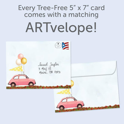 Tree-Free Greetings Next Stop Birthday Card, 5 x 7 in - view 4