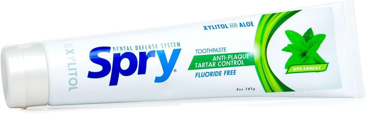 Spry Natural Fluoride-Free Xylitol Toothpaste Spearmint 141 g - view 3