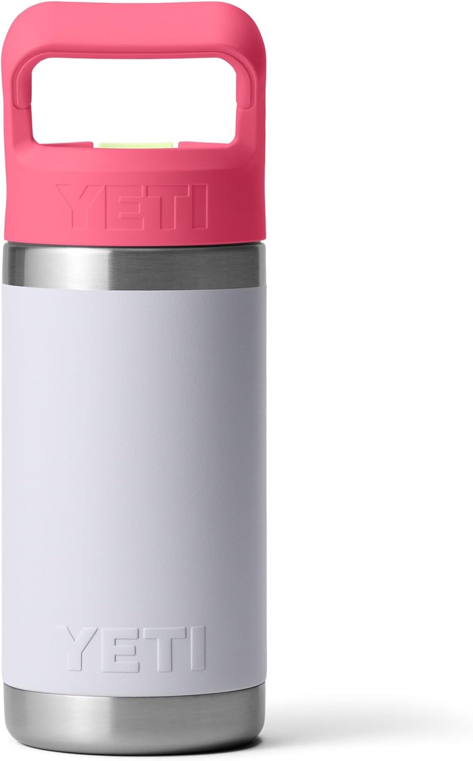 YETI Rambler Jr. 12 oz Kids Bottle with Straw Cap, Mist/Pink/Grasshopper - view 4