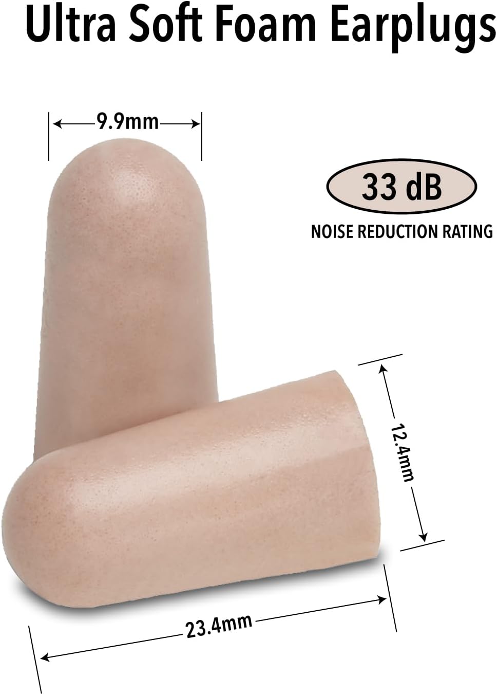 Mack's Ultra Soft Foam Earplugs, 50 Pair, 33 dB NRR - view 2