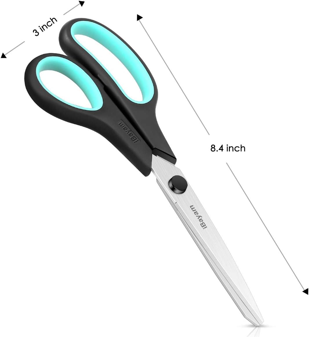 iBayam 8.5 Inch Heavy Duty All Purpose Scissors, Pack of 3 - view 5