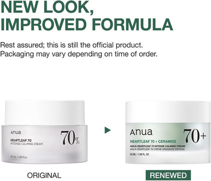 Anua Heartleaf 70 Intense Calming Cream with Ceramide and Panthenol, 50ml - view 2
