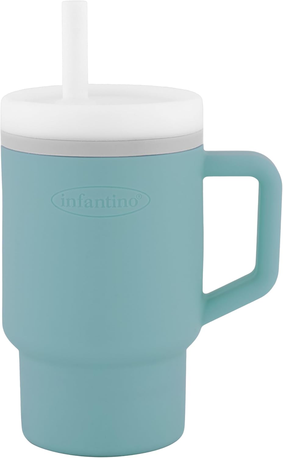 Infantino My 1st Tumbler with Straw and Handle 9 fl oz, Moody Blue — product view