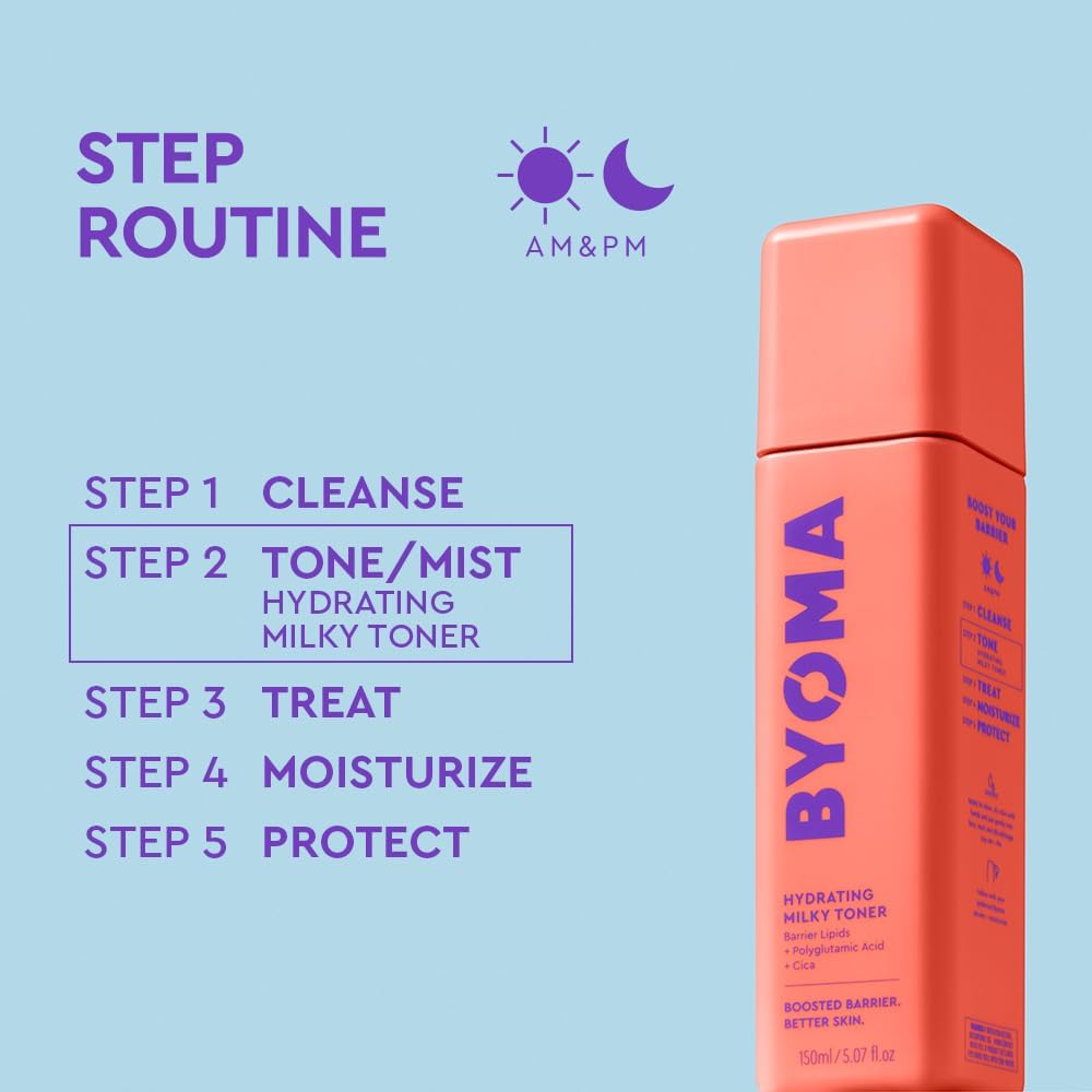BYOMA Hydrating Milky Toner for Dry Skin, 150 ml — alternate product view