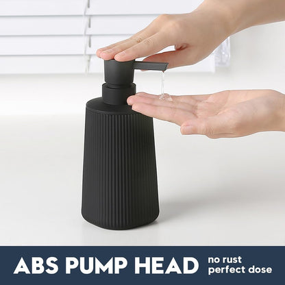 YAUKPH Small Soap Dispenser, Matte Black, 8.5 oz - view 3