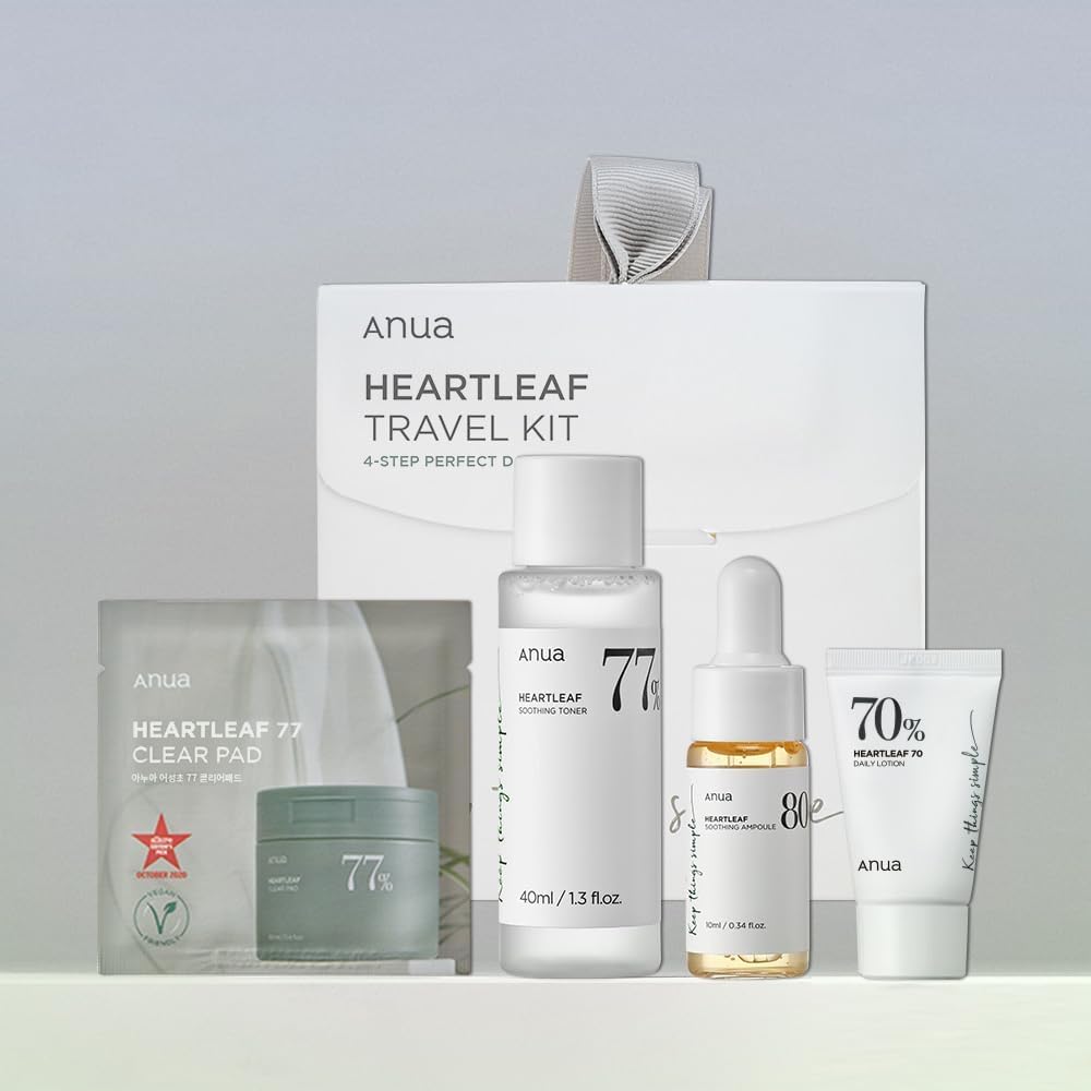 Anua Heartleaf Trial Kit: Toner, Lotion, Ampoule and Clear Pads
