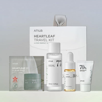 Anua Heartleaf Trial Kit: Toner, Lotion, Ampoule and Clear Pads