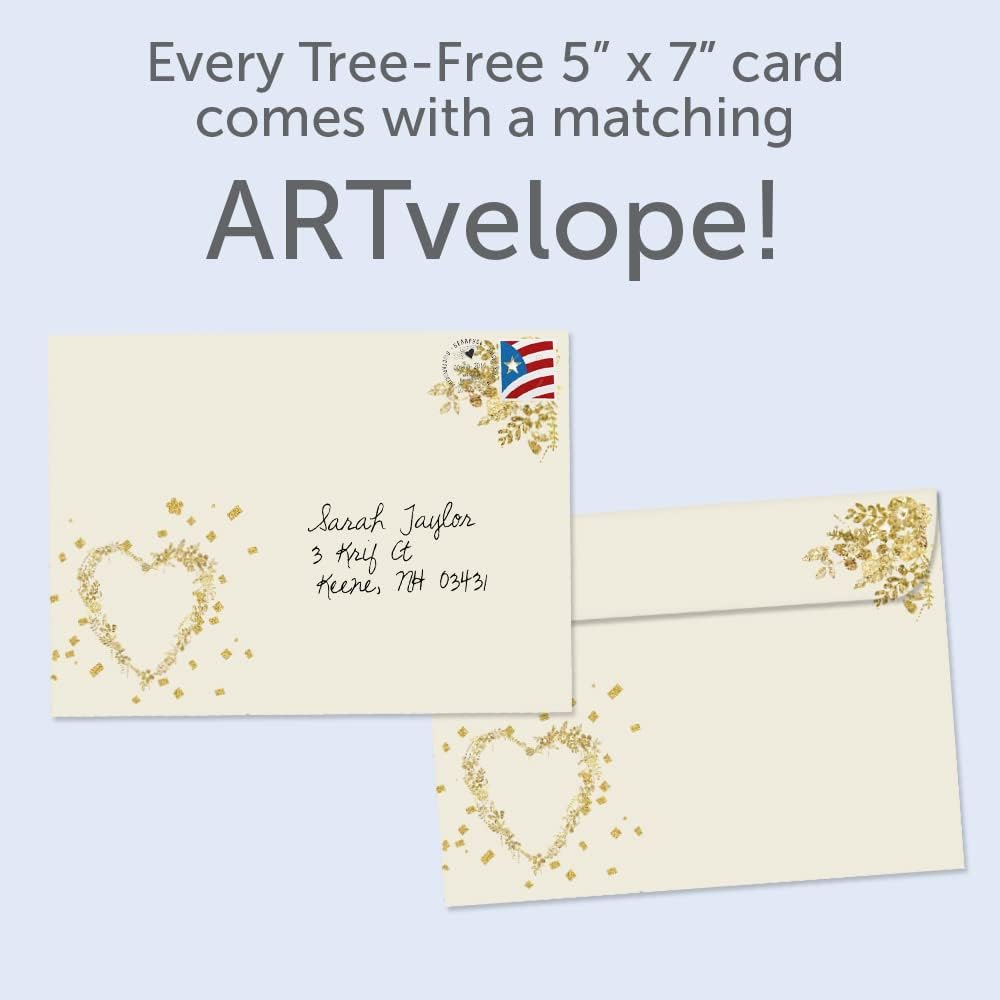 Tree-Free Greetings Just the Beginning Wedding Cards, Pack of 2 - view 4