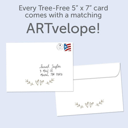 Tree-Free Greetings Wedding Card, Happily After Today, 5 x 7 Inch - view 4