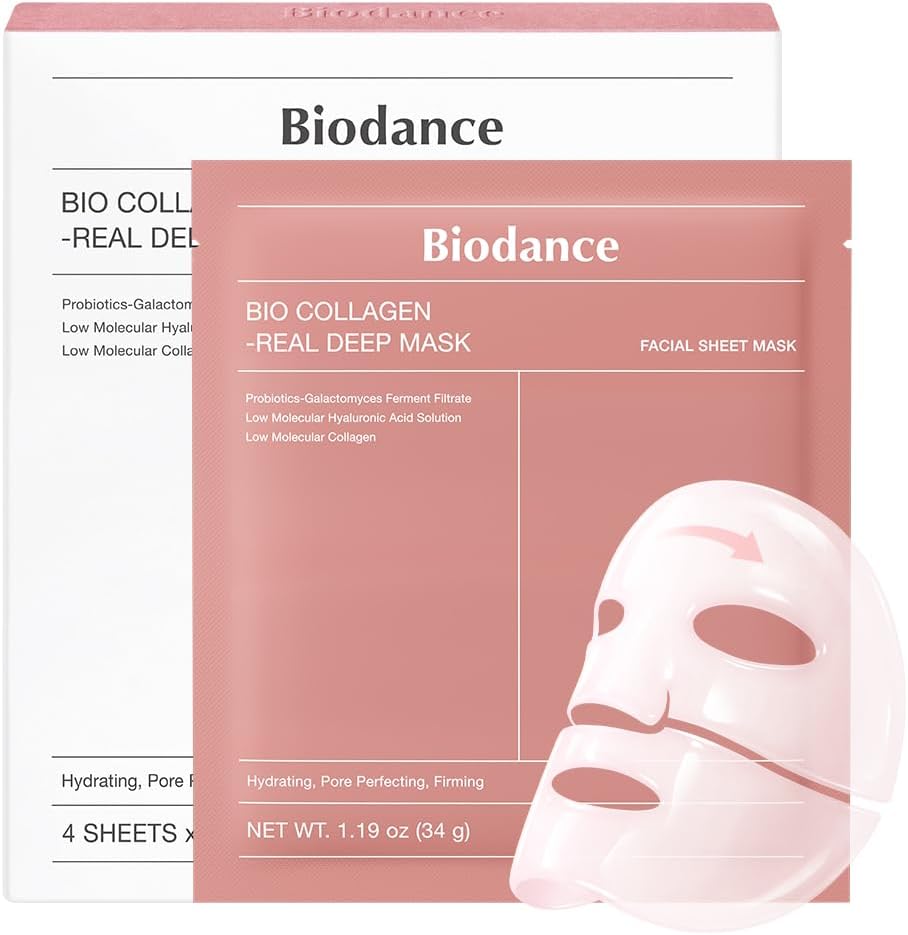 BIODANCE Bio-Collagen Real Deep Hydrogel Overnight Face Mask 4 Pack — product view