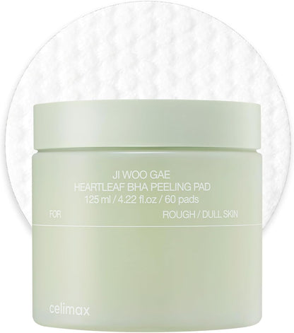 Celimax Ji.Woo.Gae Heartleaf BHA Peeling Pad, 60 Pads