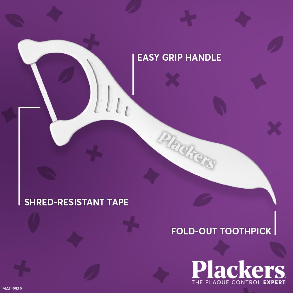 Plackers Eco Sensitive Floss Picks, Cool Mint, 30 Count - view 5