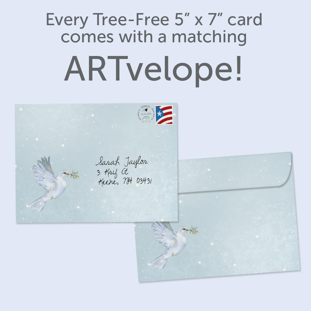 Tree-Free Greetings New Year Cards, Peace and Hope, 12 Pack - view 4