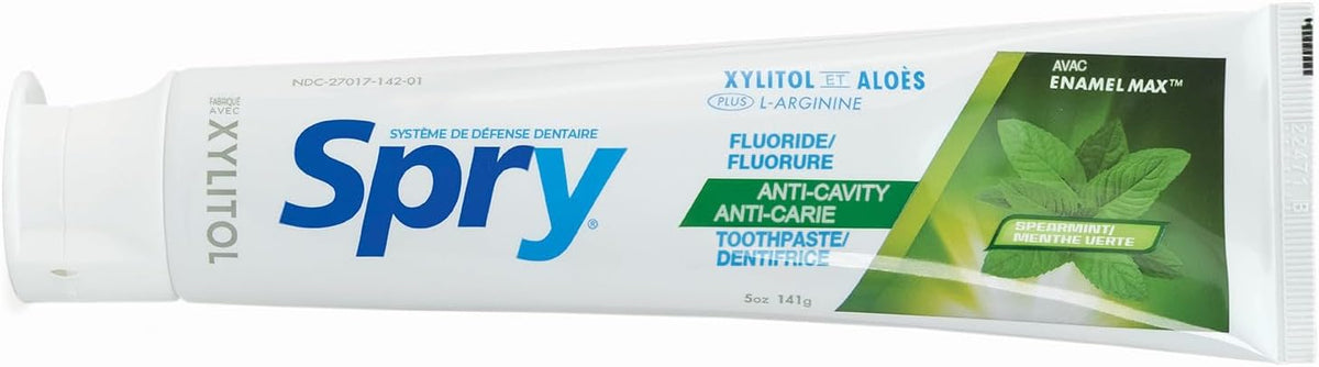 Spry Natural Xylitol Toothpaste with Fluoride Spearmint 141 g - Pack of 3 - view 6