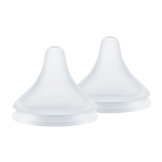 NUK Perfect Match Natural Transition Flow Control Nipple, 2 Pack