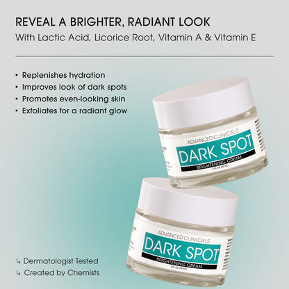Advanced Clinicals Dark Spot Brightening Cream 74 ml (2.5 fl oz) - view 5