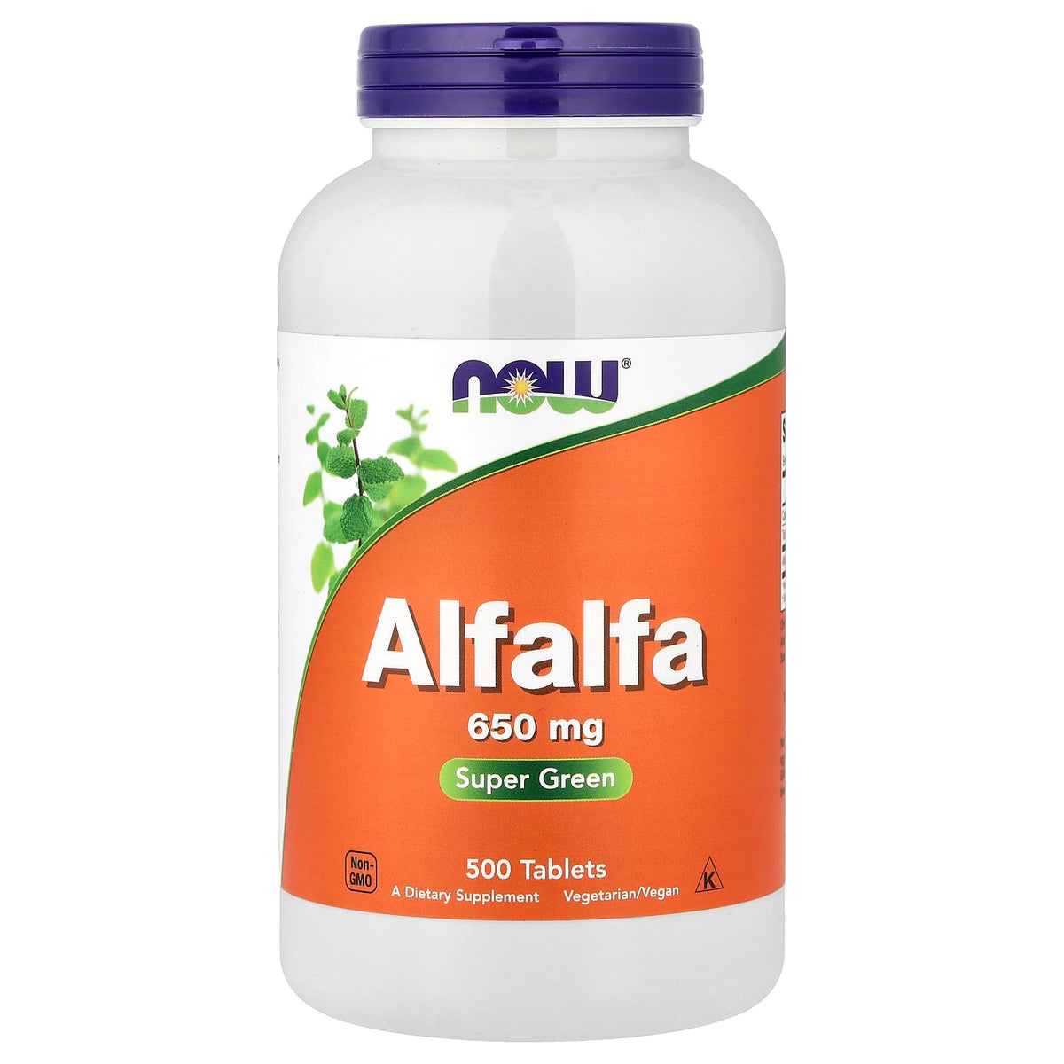 NOW Foods Alfalfa, 650 mg, 500 Tablets
