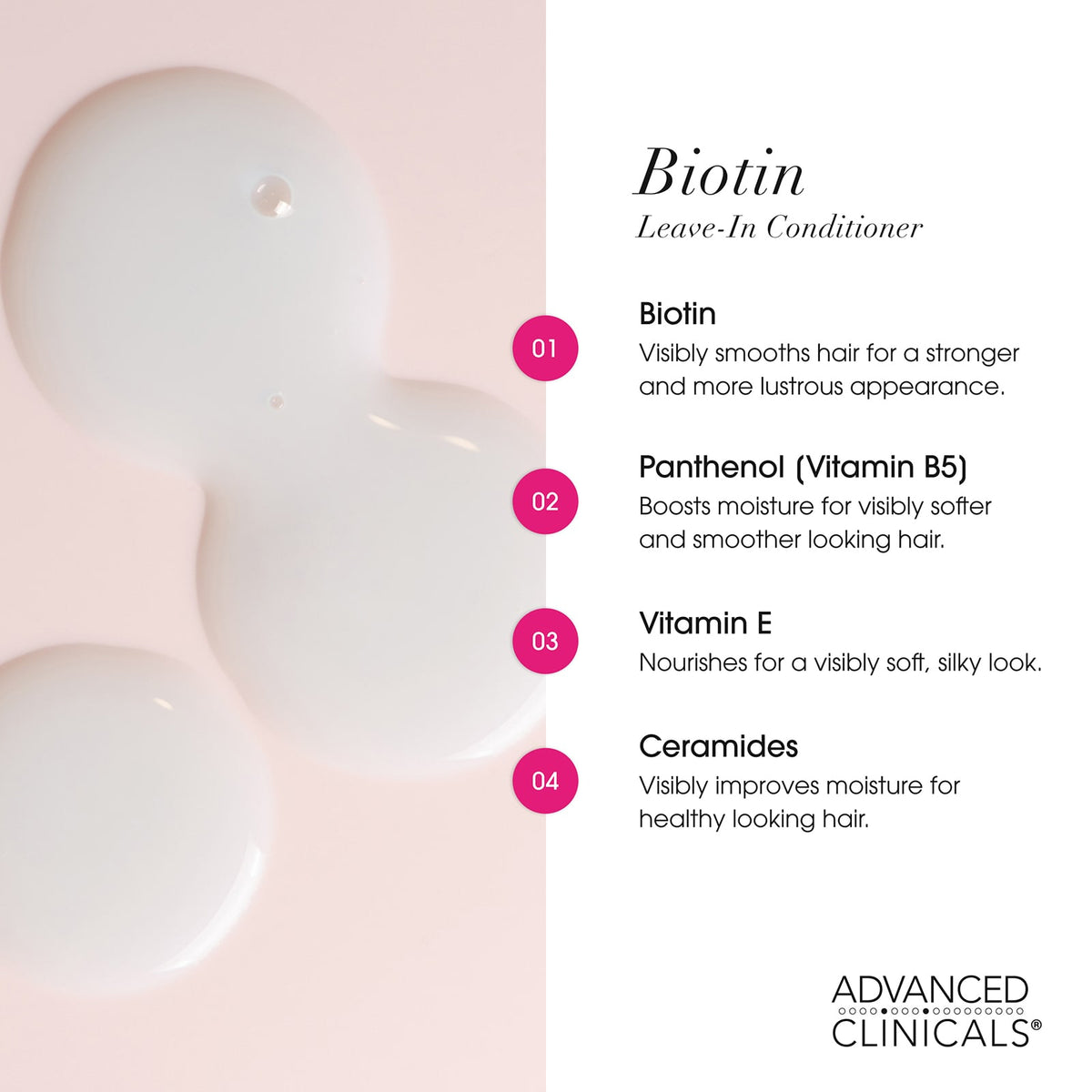 Advanced Clinicals Biotin Leave-In Conditioner 237 ml (8 fl oz) - view 6