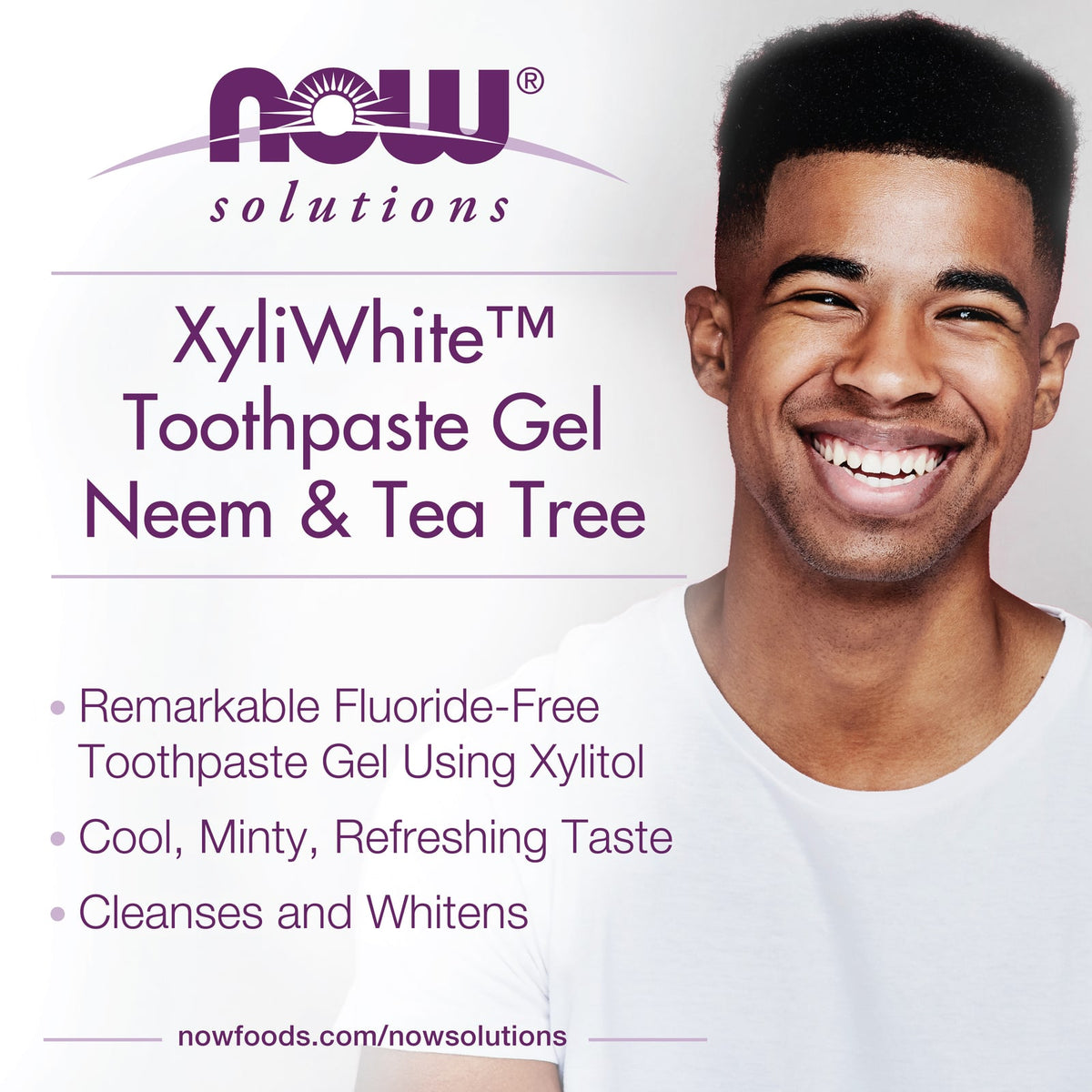 NOW Foods XyliWhite Toothpaste Gel, Neem & Tea Tree, Mint, 181 g - view 4