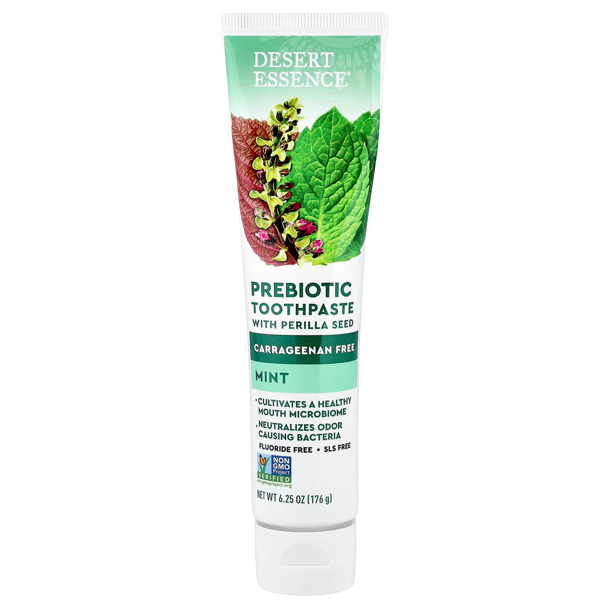 Desert Essence Prebiotic Toothpaste with Perilla Seed, Mint, 176 g