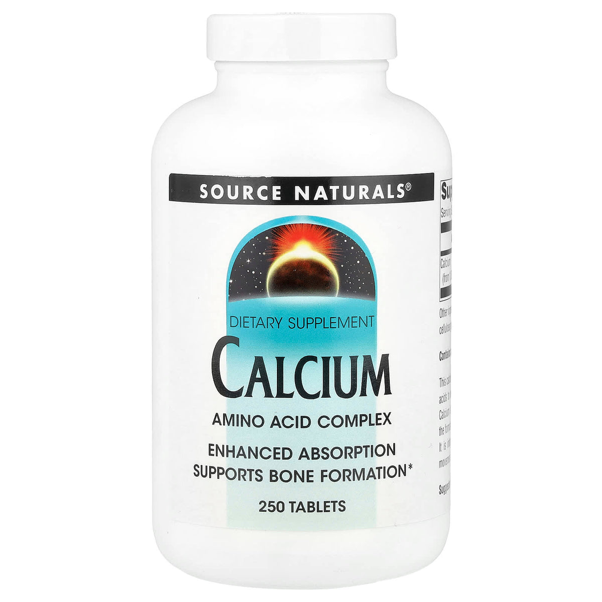 Source Naturals Calcium, 200 mg, 250 Tablets — product view