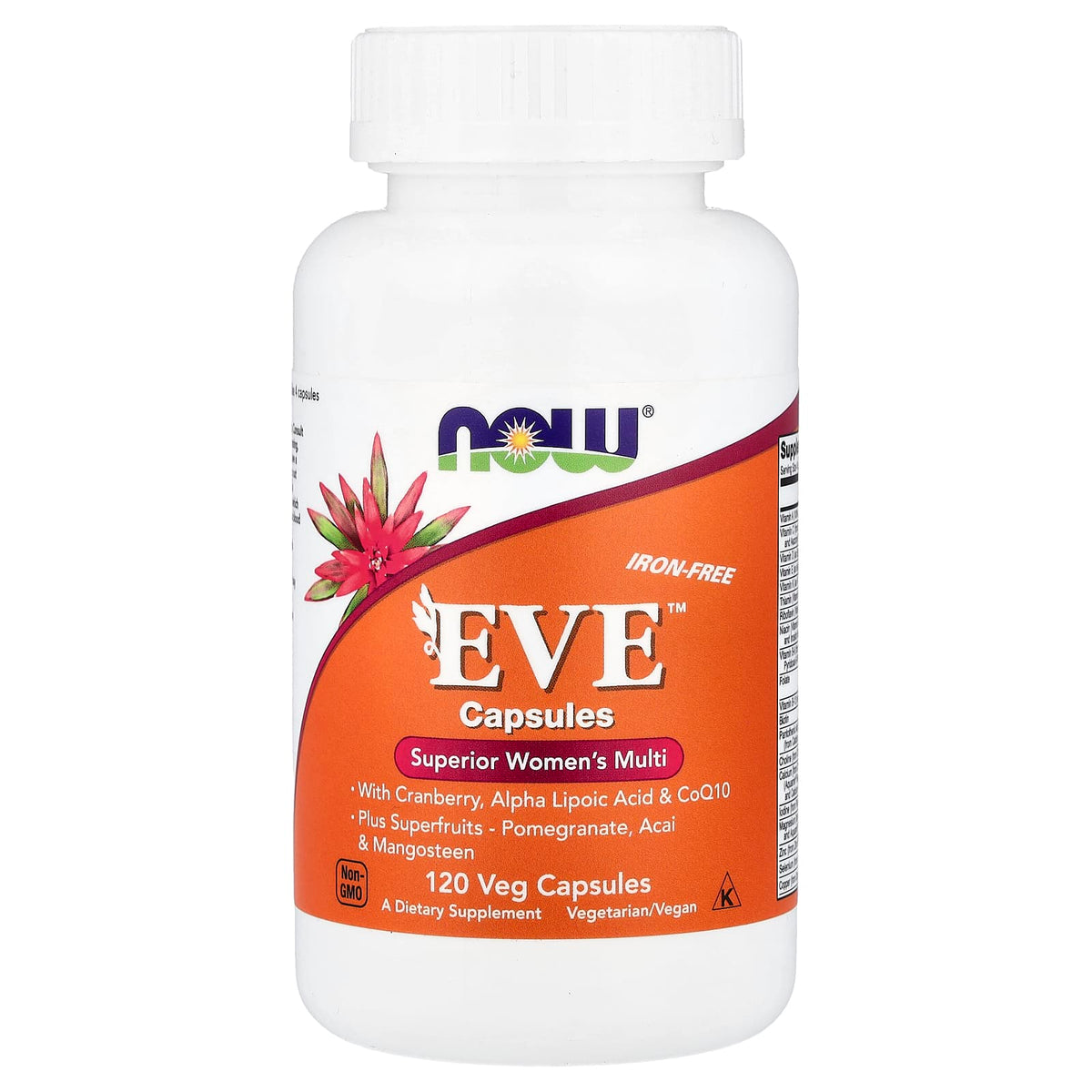 NOW Foods Eve Superior Women's Multi, Iron-Free, 120 Veg Capsules